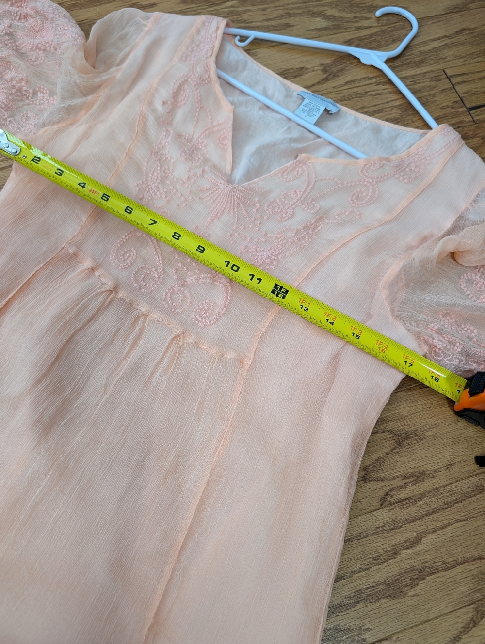 Soft Surroundings Selena Tunic Silk Soft Pink Tunic Size Large - Picture 6 of 7
